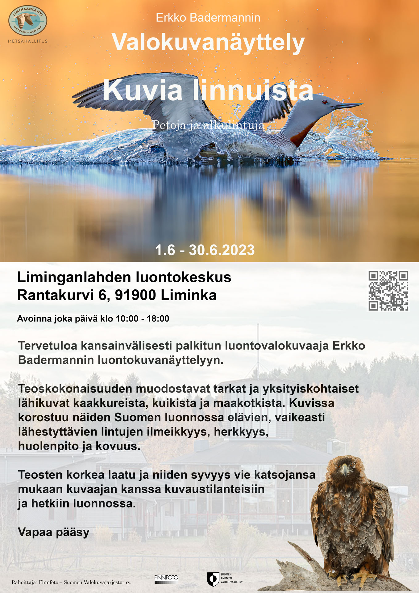 Liminganlahden luontokeskus – juliste