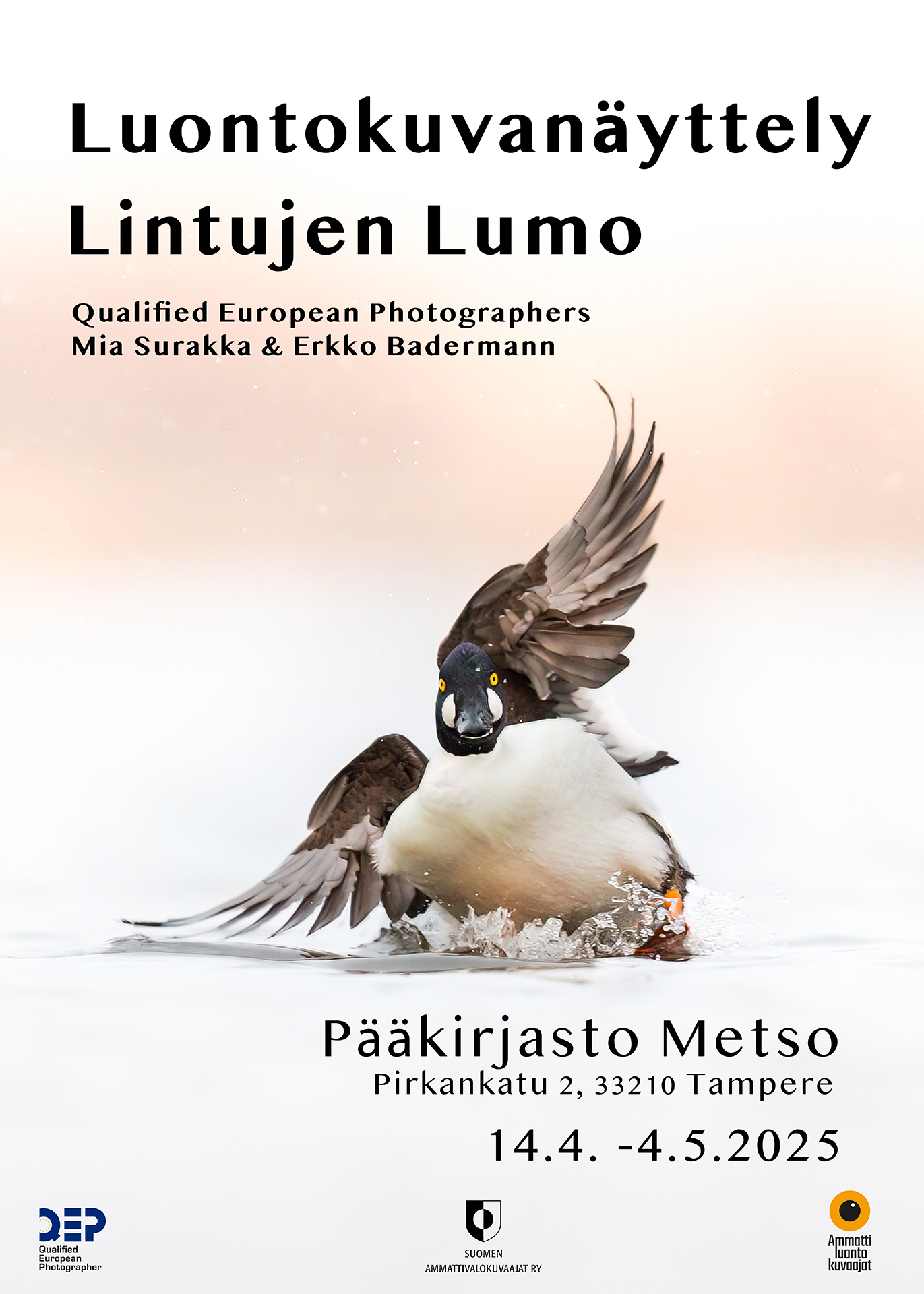 Pääkirjasto Metso — QEP-yhteisnäyttely (Mia Surakka) 2025
